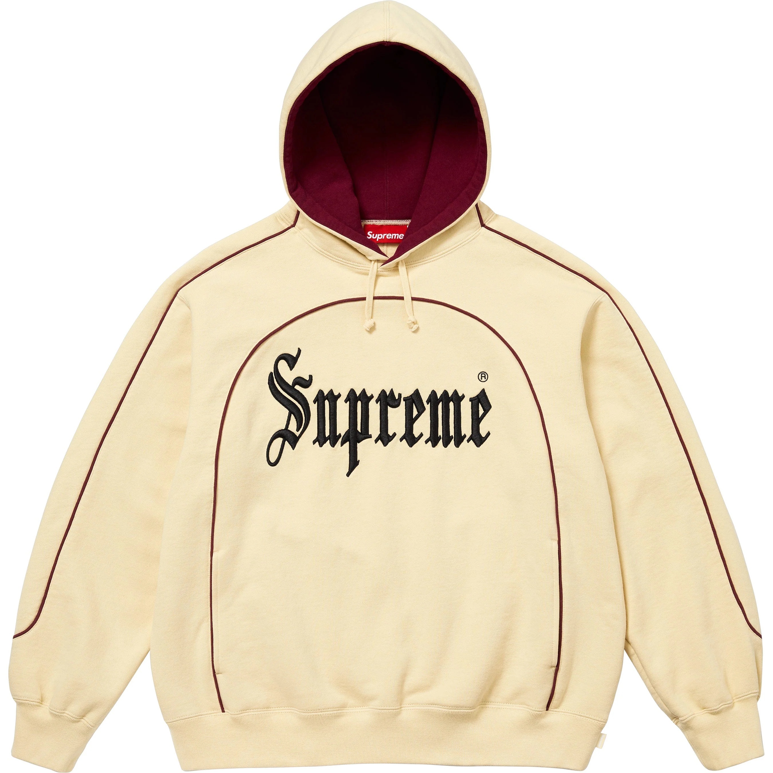 Curve Piping Hooded Sweatshirt view 10